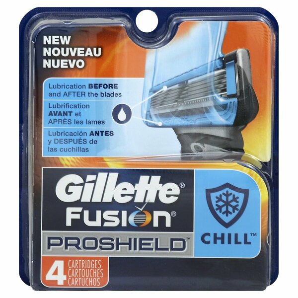 Gillette Fusion Proshield Chill Cartridge, 4PK 125326